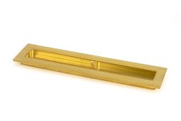 47160 From the Anvil Polished Brass 250mm Plain Rectangular Pull