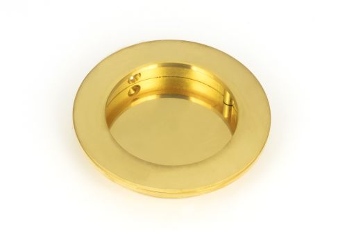 Click Here To Enlarge This Photo Of 47168 From the Anvil Polished Brass 75mm Plain Round Pull