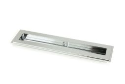47176 From the Anvil Polished Chrome 250mm Art Deco Rectangular Pull