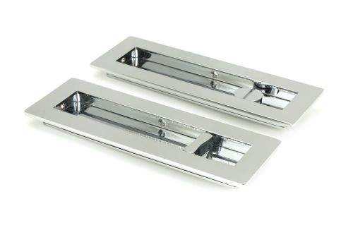 Click Here To Enlarge This Photo Of 47181 From the Anvil Polished Chrome 175mm Plain Rectangular Pull - Privacy Set