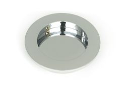 47186 From the Anvil Polished Chrome 75mm Plain Round Pull