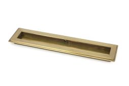 48301 From the Anvil Aged Brass 250mm Art Deco Rectangular Pull