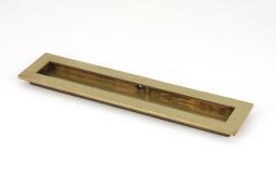 48307 From the Anvil Aged Brass 250mm Plain Rectangular Pull