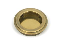 48316 From the Anvil Aged Brass 60mm Art Deco Round Pull