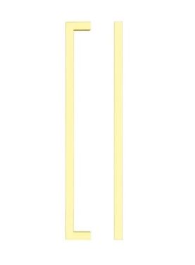 Click Here To Enlarge This Photo Of TDFPS-224-BG - Zoo Hardware Square Block Cabinet Pull Handle 224mm c/c Brushed Gold Finish