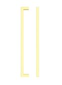 TDFPS-224-BG - Zoo Hardware Square Block Cabinet Pull Handle 224mm c/c Brushed Gold Finish