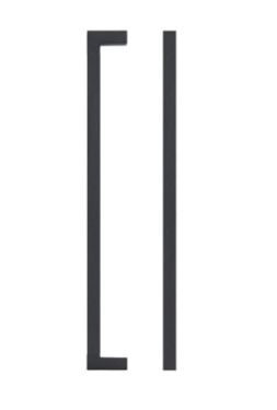 Click Here To Enlarge This Photo Of TDFPS-224-MB - Zoo Hardware Square Block Cabinet Pull Handle 224mm c/c Matt Black Finish