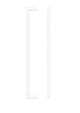 Click Here To Enlarge This Photo Of Zoo Hardware TDFPS-224-MW Square Block Cabinet handle  224mm CTC Matt White Finish