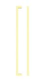 TDFPS-320-BG - Zoo Hardware Square Block Cabinet Pull Handle 320mm c/c Brushed Gold Finish