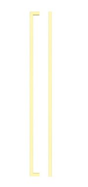 Click Here To Enlarge This Photo Of TDFPS-448-BG - Zoo Hardware Square Block Cabinet Pull Handle 448mm c/c Brushed Gold Finish