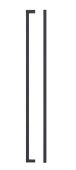 TDFPS-448-MB - Zoo Hardware Square Block Cabinet Pull Handle 448mm c/c Matt Black Finish