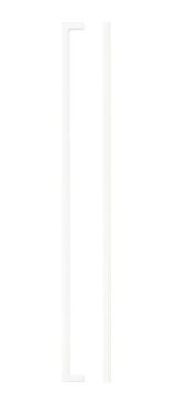 Click Here To Enlarge This Photo Of TDFPS-448-MW - Zoo Hardware Square Block Cabinet Pull Handle 448mm c/c Matt White Finish