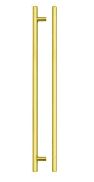 Click Here To Enlarge This Photo Of TDFPT-320-380BG - Zoo Hardware T Bar Cabinet Handle 320mm c/c (380mm Overall Length) Brushed Gold Finish