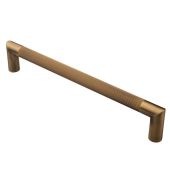 PH170BAB - Carlisle Brass Serozzetta 300mm Mitred 'Lines' Pull Handle - Antique Brass