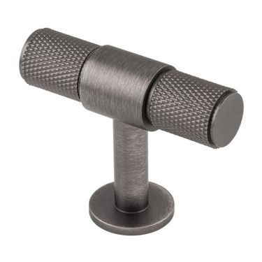 Click Here To Enlarge This Photo Of FTD701ANT - Carlisle Brass Fingertip Design Knurled T-Bar Knob 50mm Anthracite