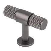 FTD711ANT - Carlisle Brass Fingertip Design 'Lines' T-Bar Knob 50mm Anthracite