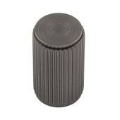 FTD712ANT - Carlisle Brass Fingertip Design 'Lines' Knob 18mm dia (30mm projection) Anthracite
