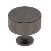 FTD713ANT - Carlisle Brass Fingertip Design 'Lines' Radio Knob 35mm Anthracite