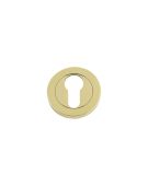 FB001PB - Zoo Hardware Fulton & Bray Euro Profile Escutcheon (50 x 8mm) Polished Brass