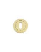 FB002PVD - Zoo Hardware Fulton & Bray Standard Key Escutcheon (50 x 8mm) PVD Brass