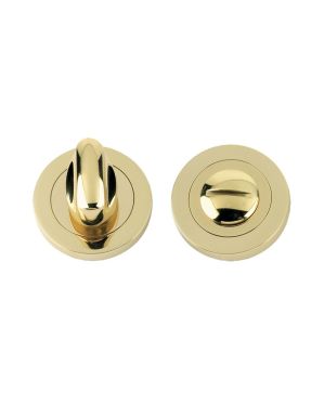Click Here To Enlarge This Photo Of FB004PB - Zoo Hardware Fulton & Bray Bathroom Turn & Release (50mm dia) Polished Brass