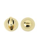 FB004PVD - Zoo Hardware Fulton & Bray Bathroom Turn & Release (50mm dia) PVD Brass