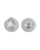 FB004SC - Zoo Hardware Fulton & Bray Bathroom Turn & Release (50mm dia) Satin Chrome