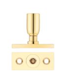 FB17 - Zoo Hardware Fulton & Bray Locking Casement Stay Pin - Polished Brass