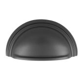 C47ANT - Carlisle Brass Fingertip Design Victorian Cup Pull 76mm Anthracite