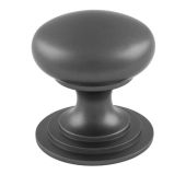 M47CANT - Carlisle Brass Fingertip Design Victorian Knob 38mm Anthracite