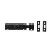 Atlantic - ASB4MB Solid Brass Surface Door Bolt 4" - Matt Black