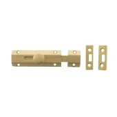 Atlantic - ASB4SB Solid Brass Surface Door Bolt 4" - Satin Brass