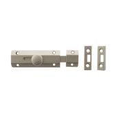 Atlantic - ASB4SN Solid Brass Surface Door Bolt 4" - Satin Nickel
