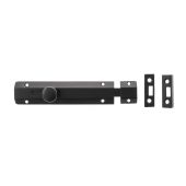 Atlantic - ASB6MB Solid Brass Surface Door Bolt 6" - Matt Black