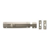 Atlantic - ASB6SN Solid Brass Surface Door Bolt 6" - Satin Nickel
