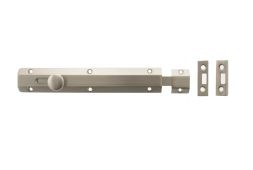 Atlantic - ASB8SN Solid Brass Surface Door Bolt 8" - Satin Nickel