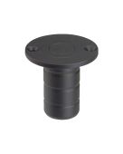 ZAS14A-PCB - Zoo Hardware Dust Socket for Flush Bolts (Wood) 20mm dia. x 38mm Powder Coated Black