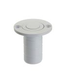 ZAS14A-PCW - Zoo Hardware Dust Socket for Flush Bolts (Wood) 20mm dia. x 38mm Powder Coated White