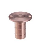 ZAS14A-TRG - Zoo Hardware Dust Socket for Flush Bolts (Wood) 20mm dia. x 38mm Tuscan Rose Gold