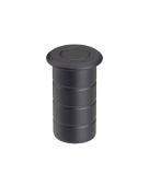 ZAS14-PCB - Zoo Hardware Dust Socket for Flush Bolts (Concrete) 20mm dia. x 25mm Powder Coated Black