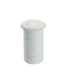 ZAS14-PCW - Zoo Hardware Dust Socket for Flush Bolts (Concrete) 20mm dia. x 25mm Powder Coated White