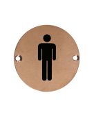 ZSS01-PVDBZ - Zoo Hardware 76mm Male Disc Symbol - PVD Bronze
