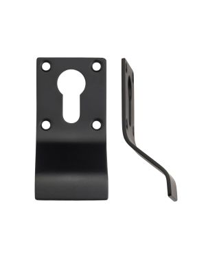 Click Here To Enlarge This Photo Of ZAS16-PCB - Zoo Hardware Cylinder Pull (Euro Profile) Powder Coated Black