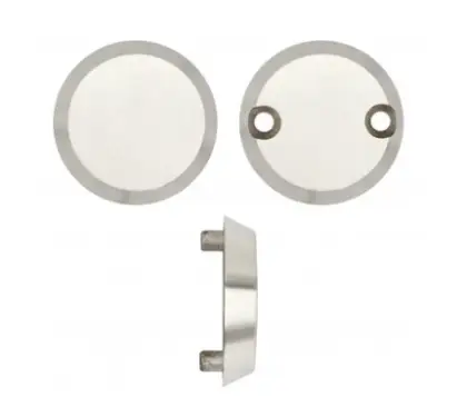 Click Here To Enlarge This Photo Of ZS-AL000-SSS - Zoo Hardware Satin Stainless Steel Anti-Ligature Blank Escutcheons with Bolt Through Fixings