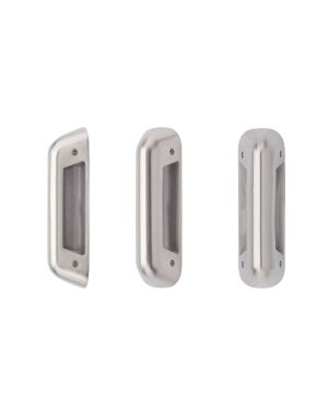 Click Here To Enlarge This Photo Of ZS-ALP100GS-SSS - Zoo Hardware Satin Stainless Steel Anti-Ligature Grub Screw Pull Handle (for use with ZS-ALP100BF-SSS for back to back fixing)