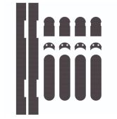 INT1230 - Carlisle Brass Eurospec Concealed Hinge Self Adhesive Intumescent Fire Kit (FD30) to suit 3D Ceam Hinge 1230