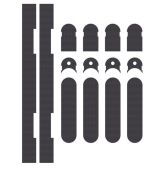 ES1130 - Carlisle Brass Eurospec Concealed Hinge Self Adhesive Intumescent Fire Kit (FD30) to suit 3D Ceam Hinge 1130