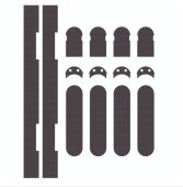 ES1131 - Carlisle Brass Eurospec Concealed Hinge Self Adhesive Intumescent Fire Kit (FD30/60) to suit 3D Ceam Hinge 1131