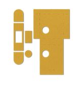 ES1272 - Carlisle Brass Eurospec Universal UK Flat Latch Self Adhesive Intumescent Fire Kit (FD30/60)