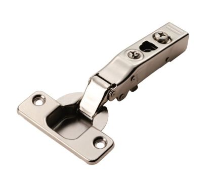Click Here To Enlarge This Photo Of H4.100.35.10 Fingertip Design Full Overlay Soft Close Hinge (C85A6A6F) Bright Nickel Plate